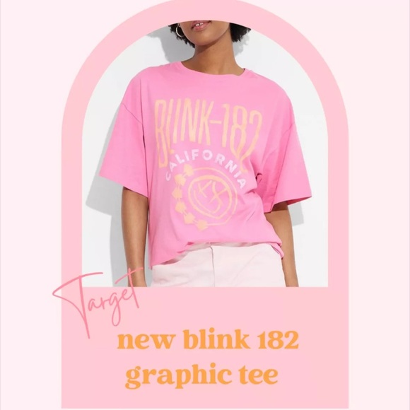 Target Pink Blink-182 Graphic Tee - Picture 1 of 3